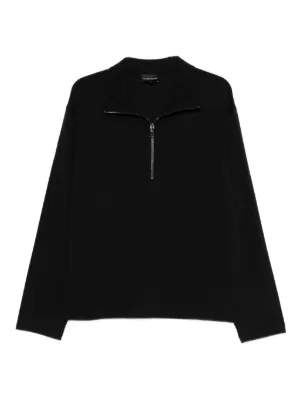 JW Anderson half-zip Sweater | Black | FARFETCH