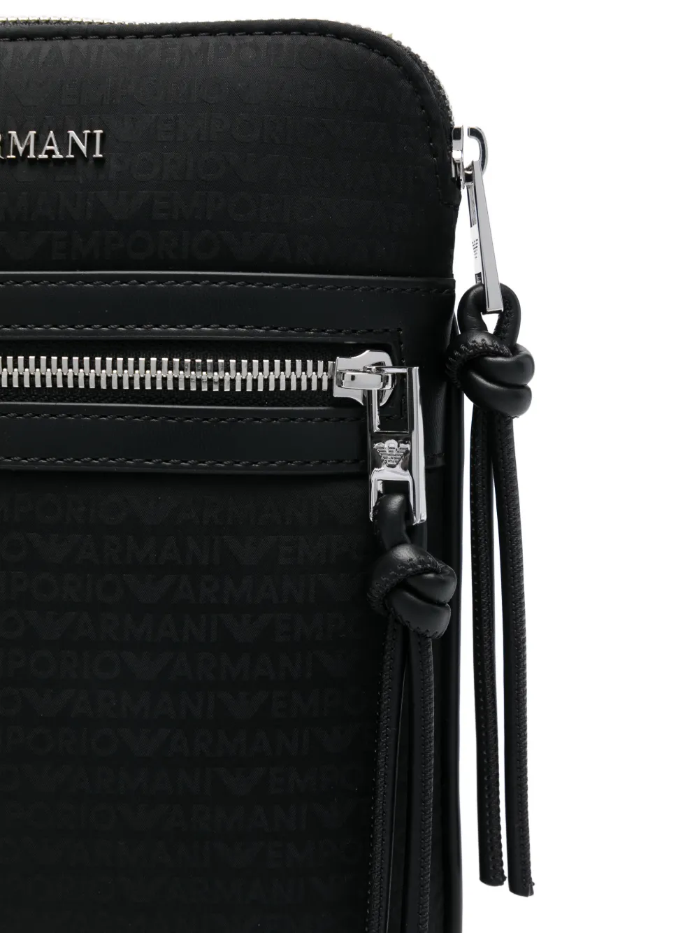 Emporio Armani Messengertas met logo Zwart