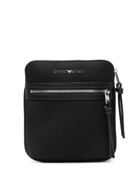 Emporio Armani logo-lettering messenger bag