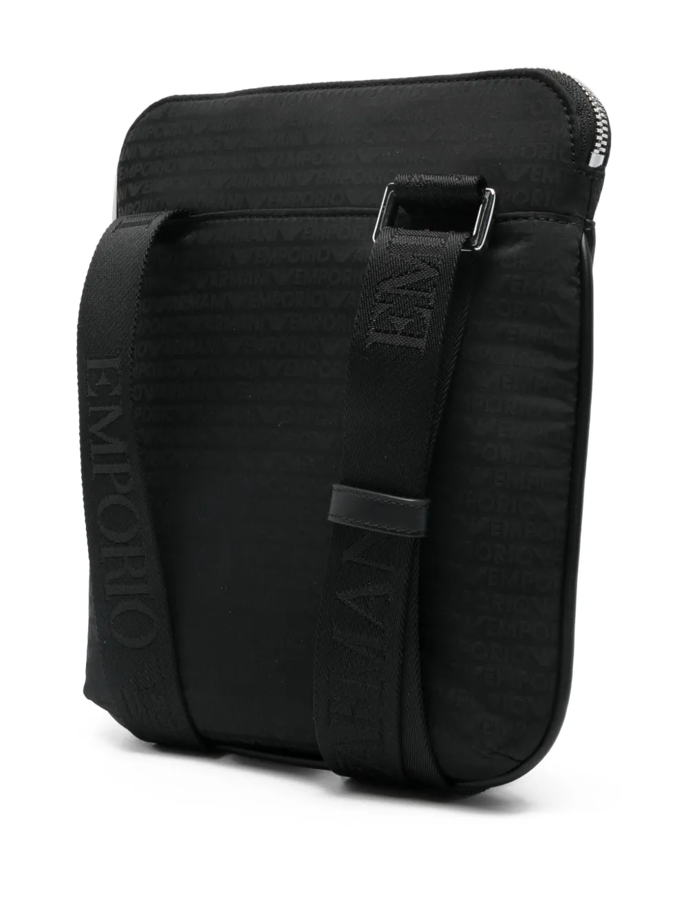 Emporio Armani Messengertas met logo Zwart