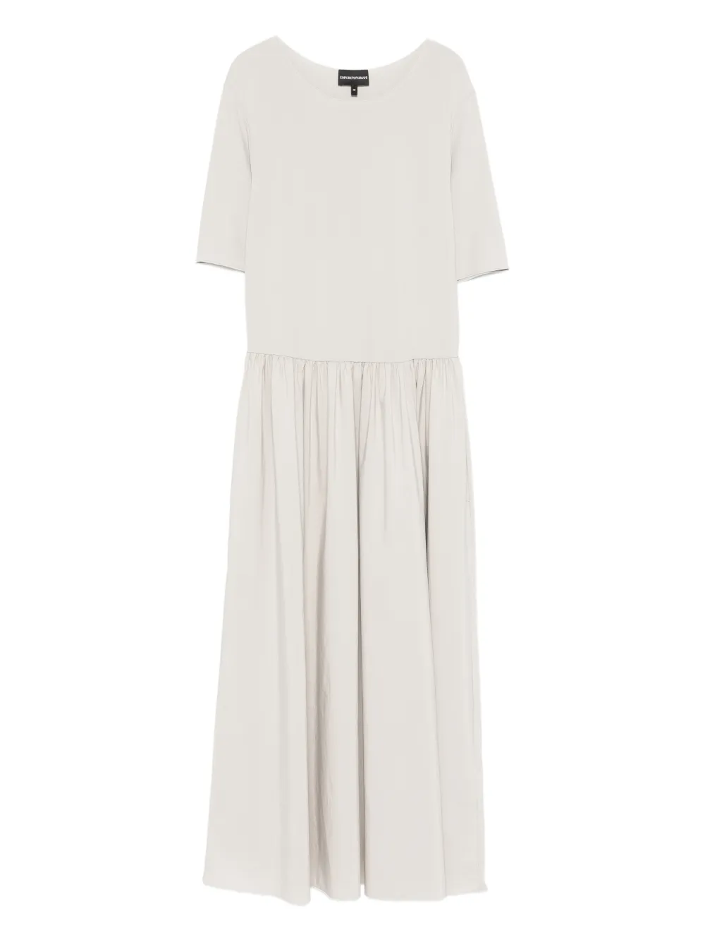 Emporio Armani short-sleeve midi dress - Toni neutri