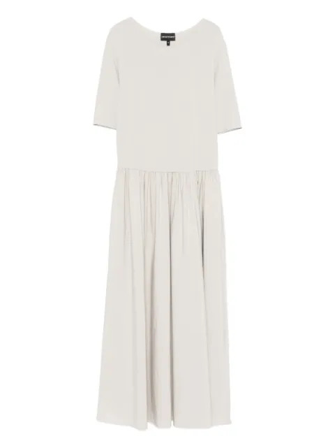Emporio Armani robe mi-longue à manches courtes