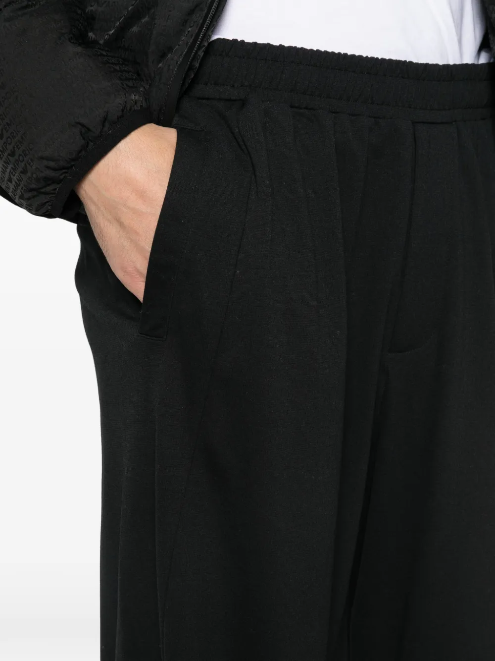 Emporio Armani Elastische trainingsbroek Zwart