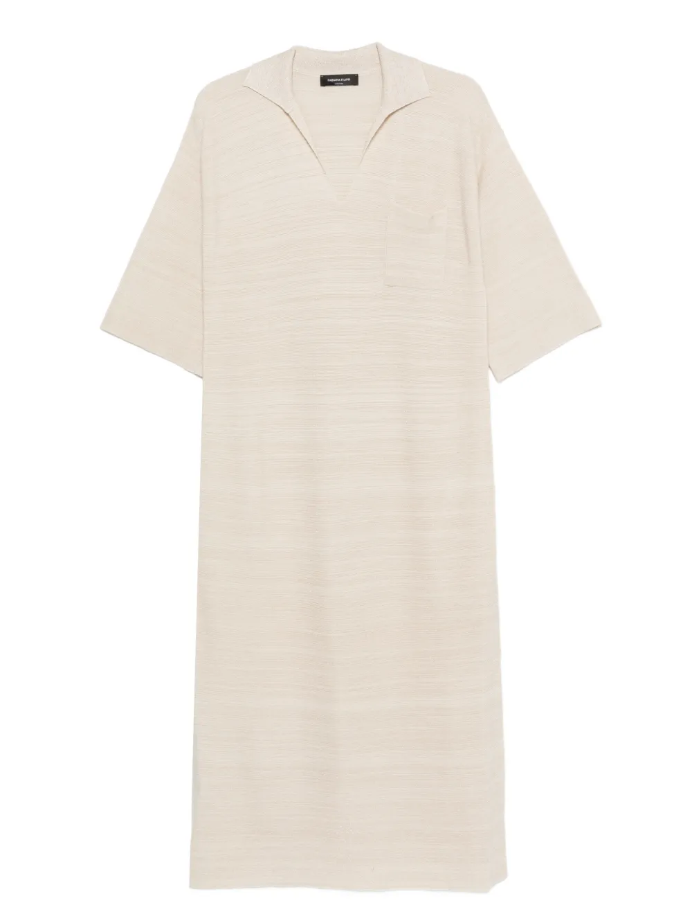 Fabiana Filippi V-neck pocket maxi dress - Toni neutri