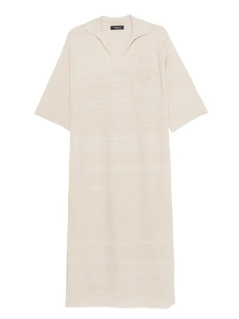 Fabiana Filippi vestido largo con cuello en V