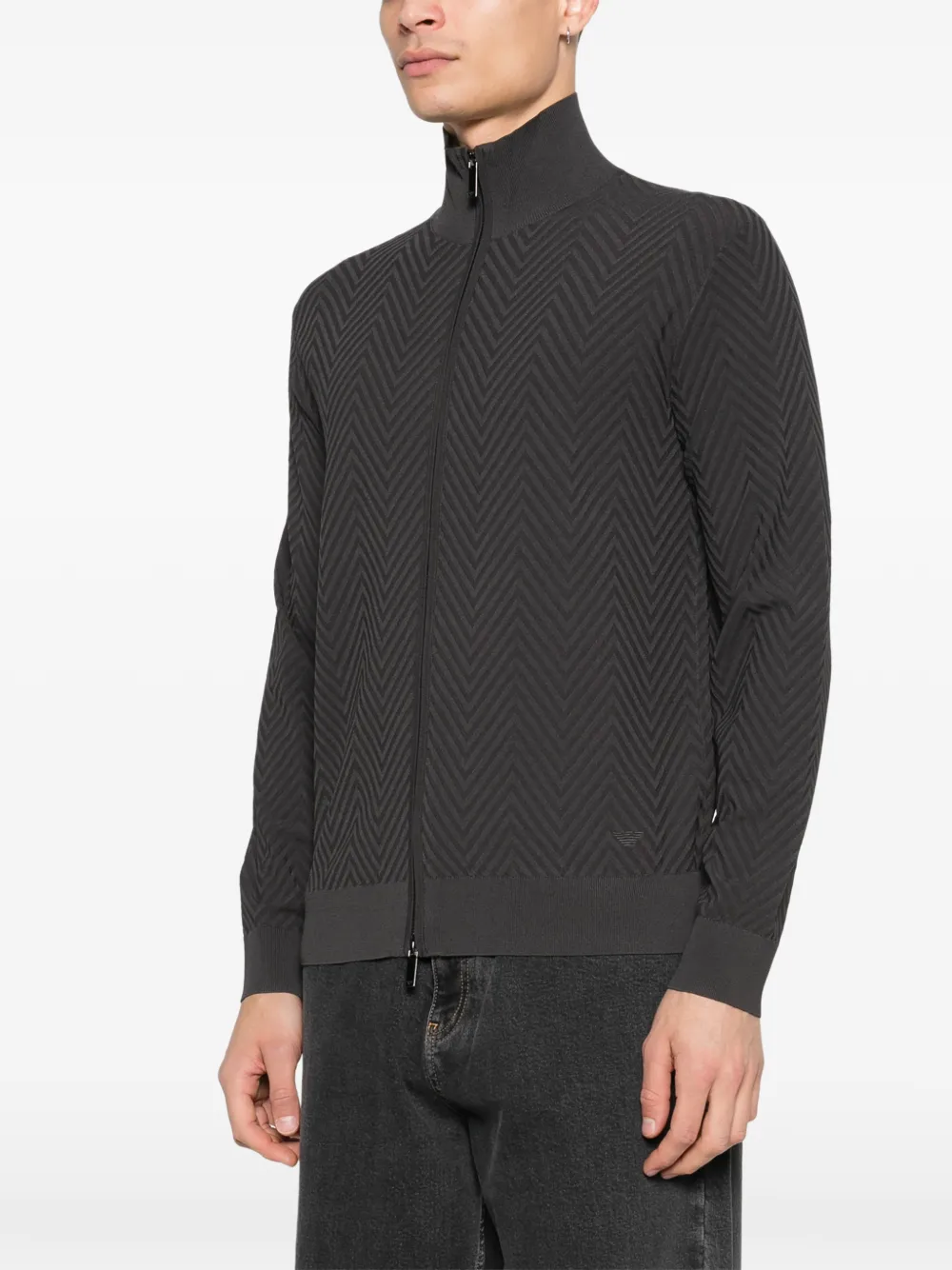 Emporio Armani Trui met ritssluiting Grijs