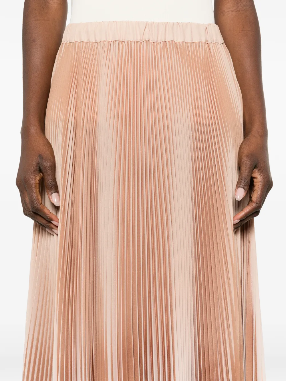 Fabiana Filippi Midi-plooirok Beige