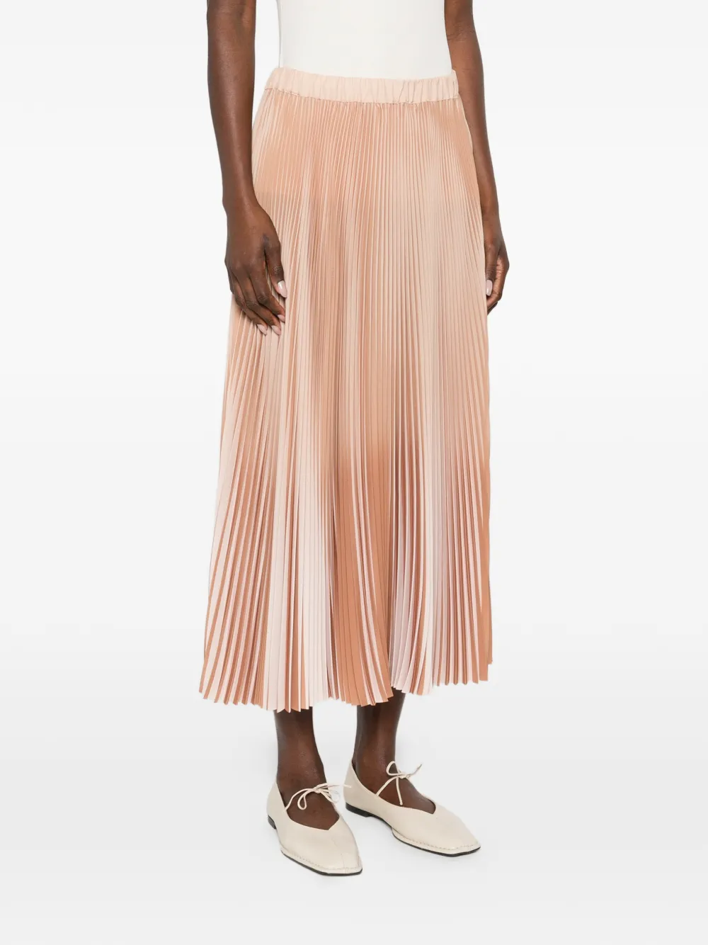 Fabiana Filippi Midi-plooirok Beige
