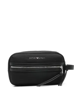 Giorgio Armani Neceser Con Logo Estampado | Negro | FARFETCH PE