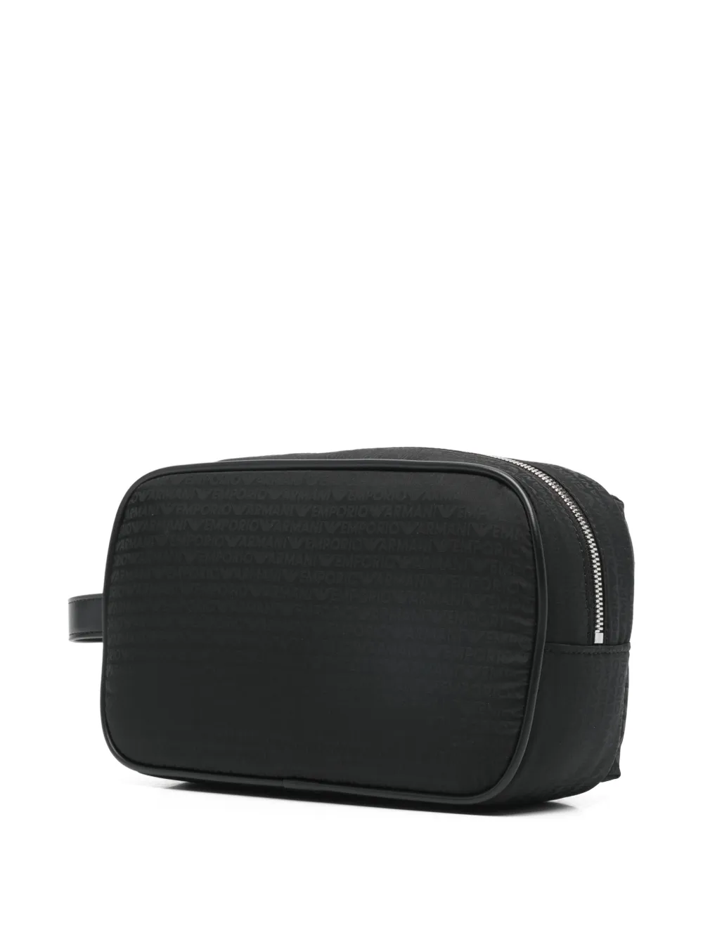Emporio Armani zip wash bag - Zwart