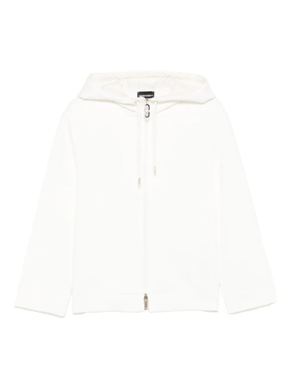 Emporio Armani zip-fastening hoodie - Bianco