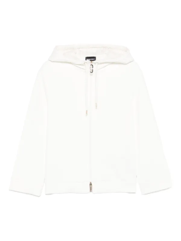 Emporio Armani ジップ パーカー | ホワイト | FARFETCH JP