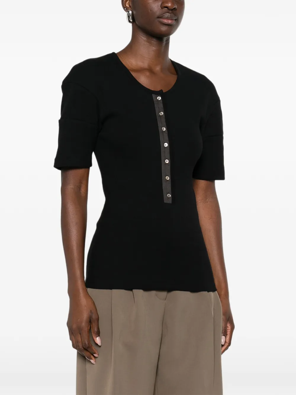 LEMAIRE T-shirt met korte mouwen Zwart