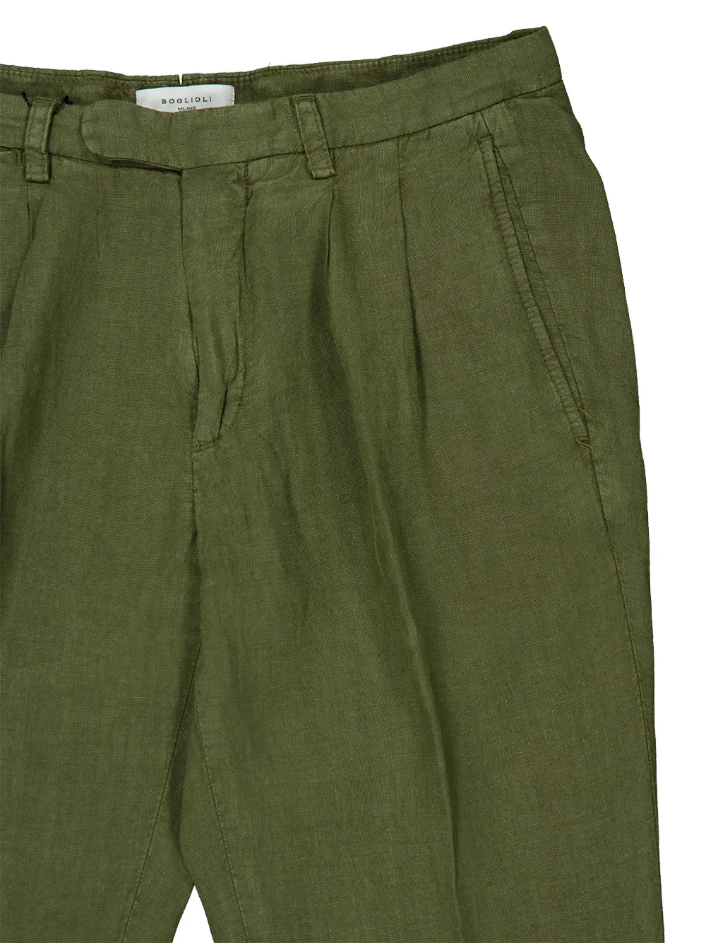  Boglioli Linen Trousers - Green 