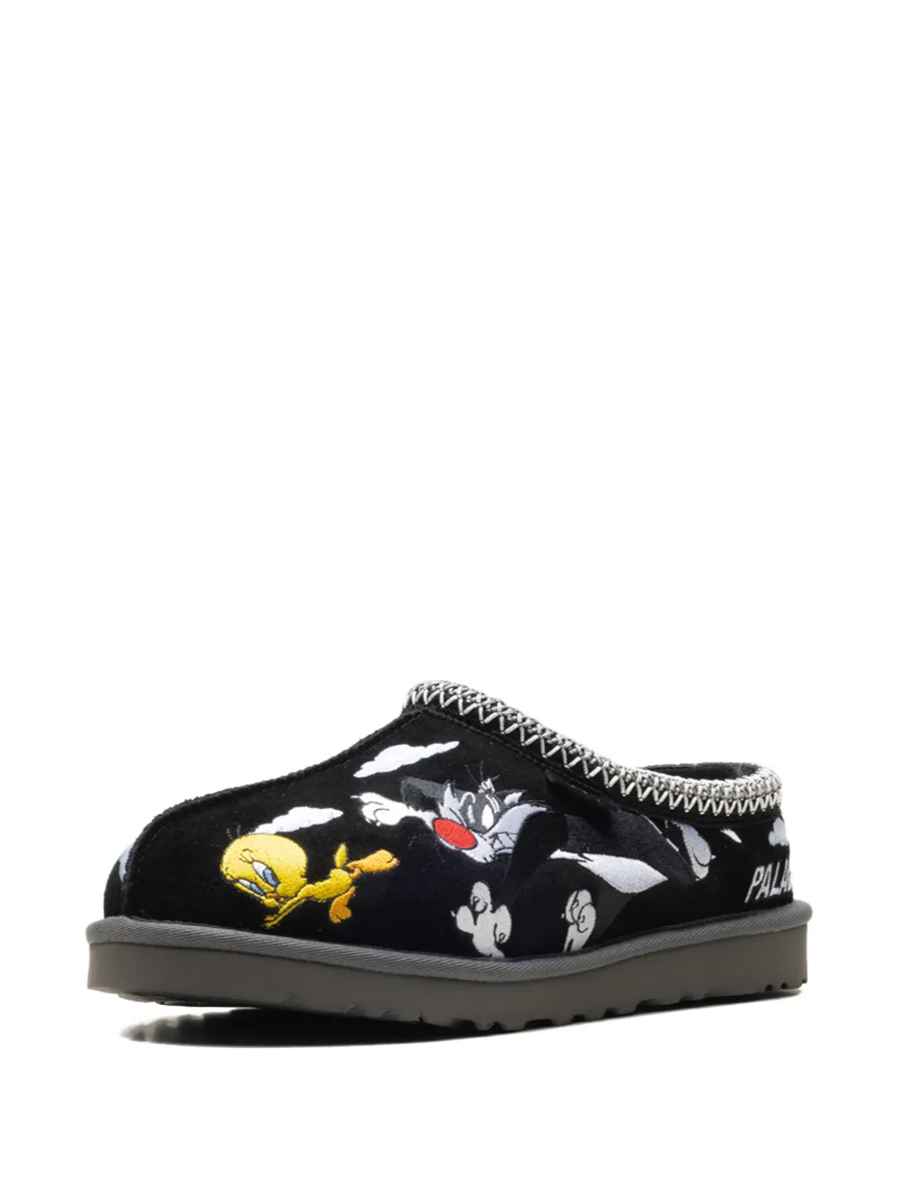 UGG Tasman slippers met geborduurde strip Zwart