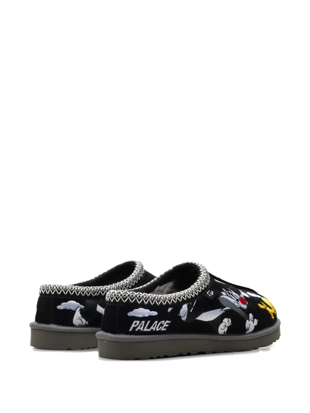 UGG Tasman slippers met geborduurde strip Zwart