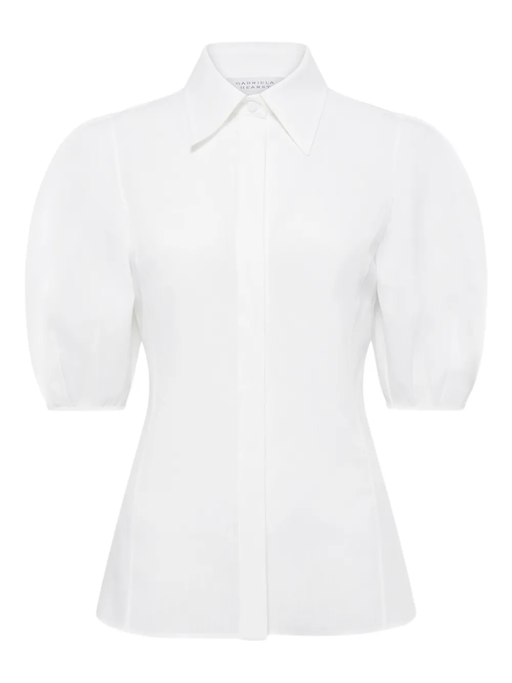 Gabriela Hearst Sansi puff-sleeve shirt - Bianco
