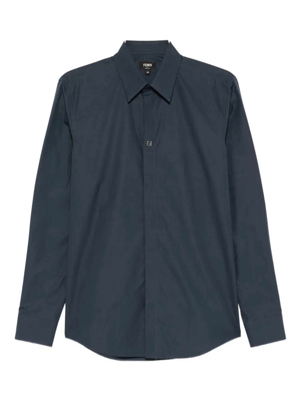 FENDI Camicia con logo - Blu