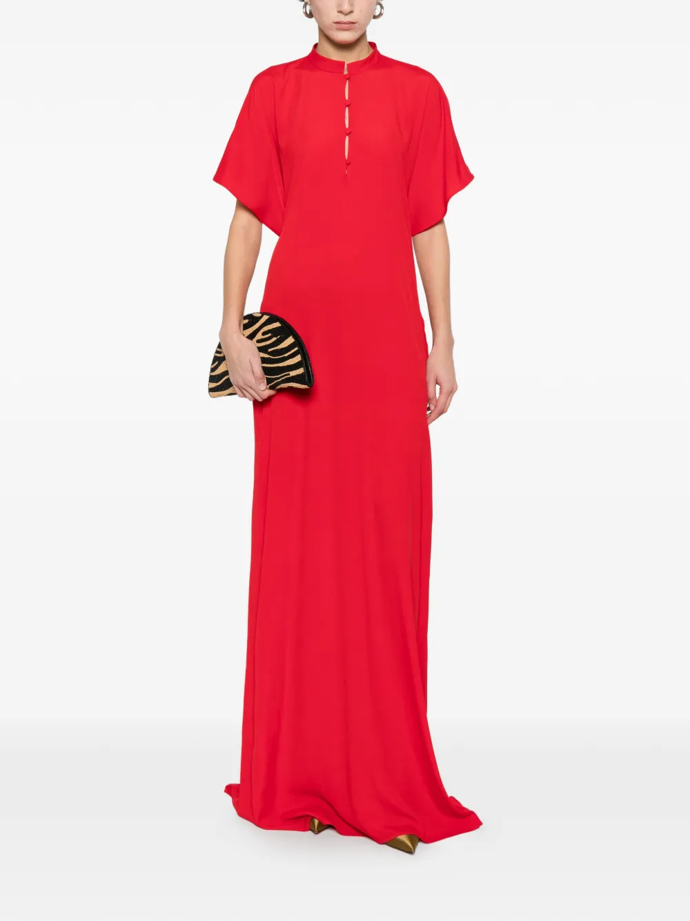  Nº21 Buttoned Maxi Dress - Red 