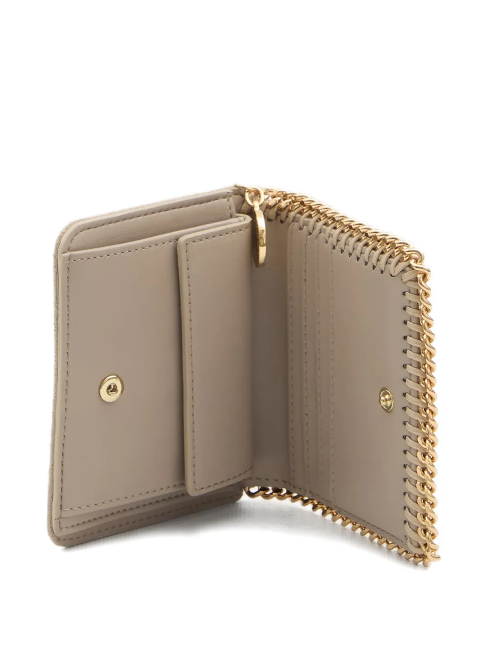  Stella Mccartney Falabella Chain Bifold Wallet - Neutrals 