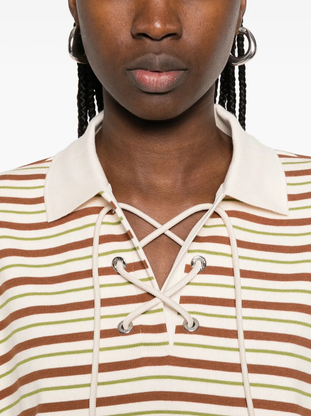 Moncler Gestreepte polotop Beige