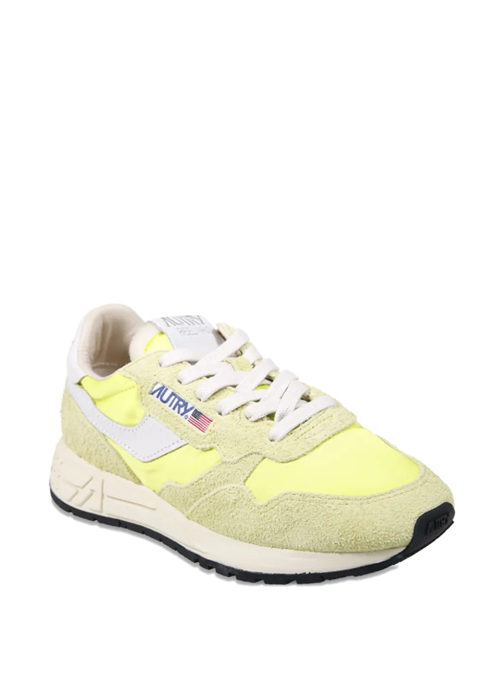 Autry logo-print lace-up sneakers - Geel