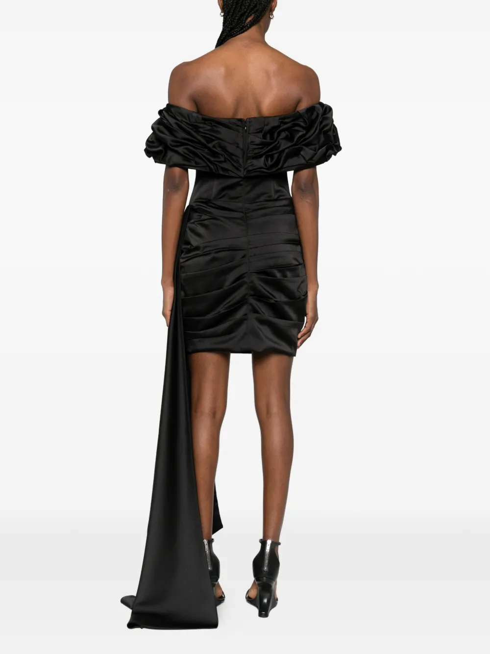 Ruffled Train Dress