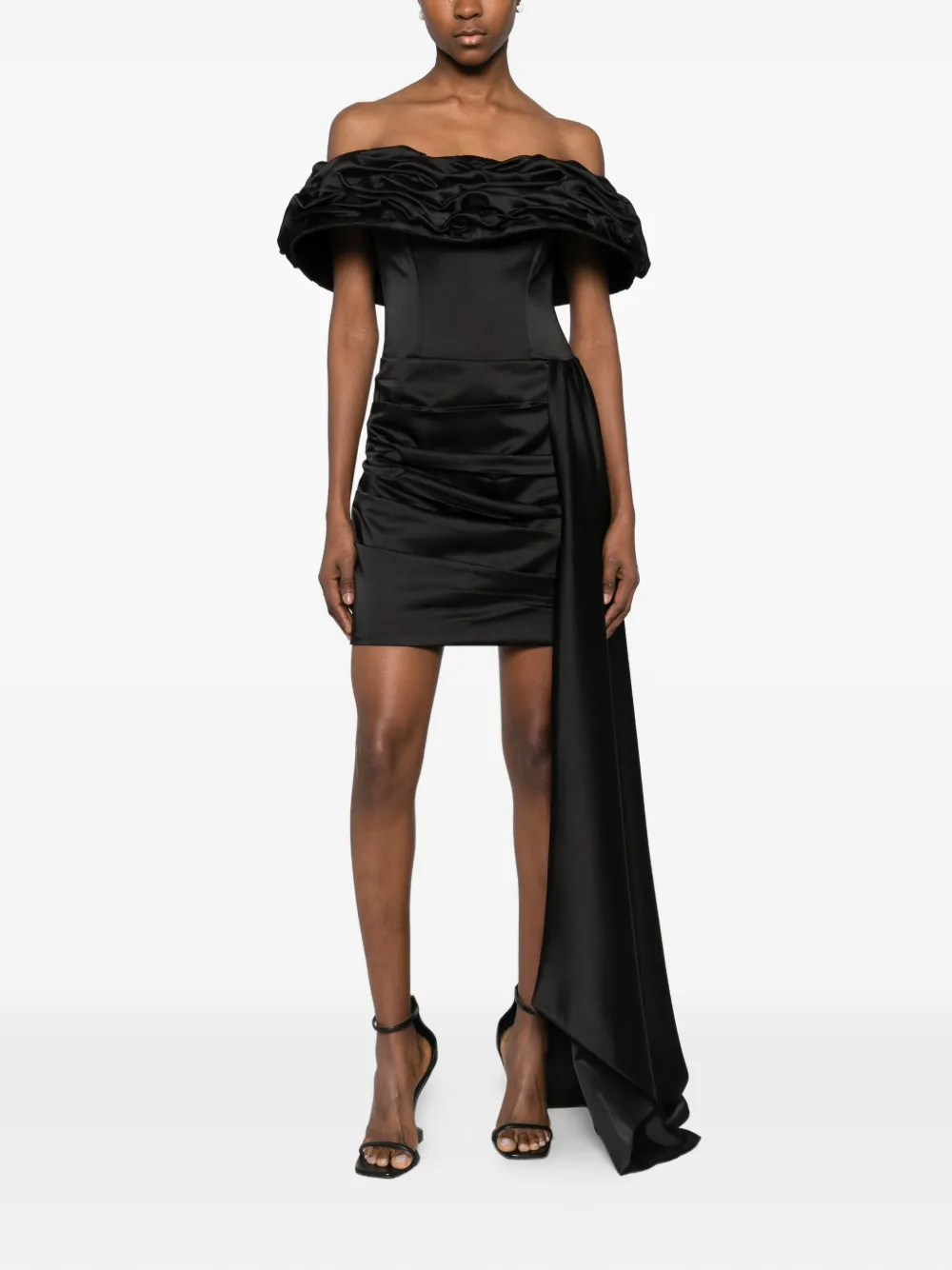 Ruffled Train Dress