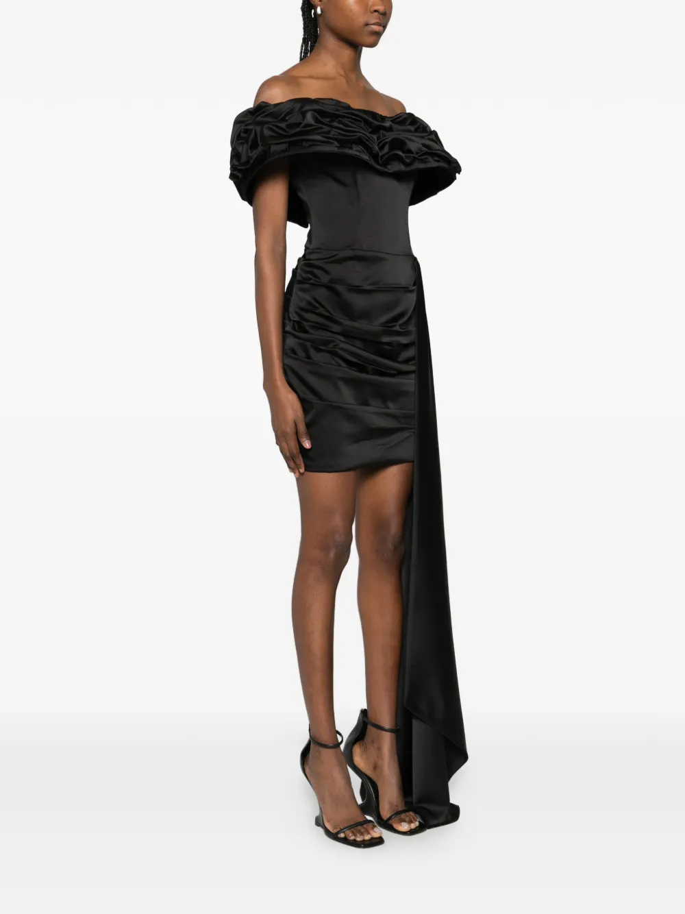 Ruffled Train Dress