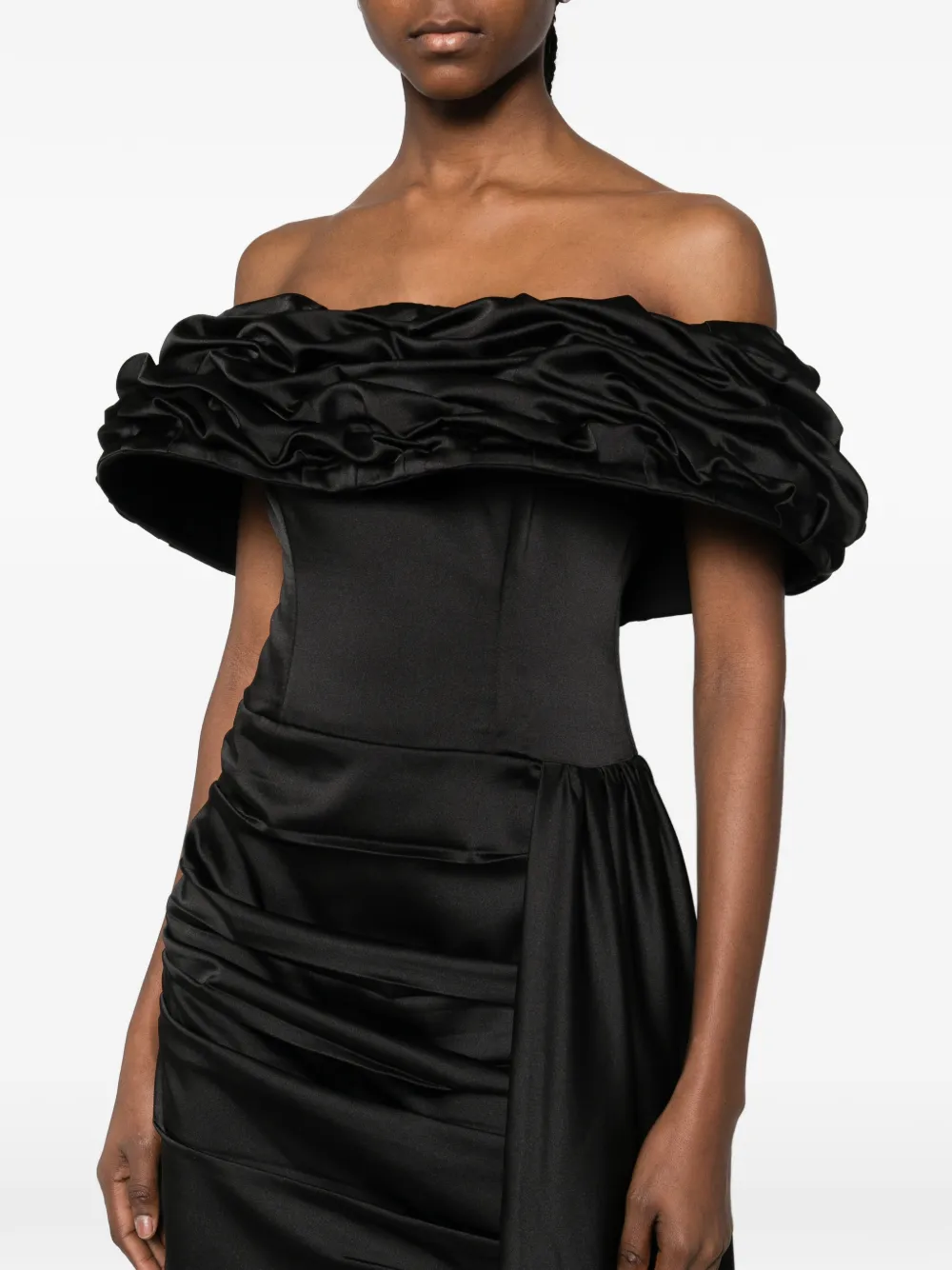 Ruffled Train Dress