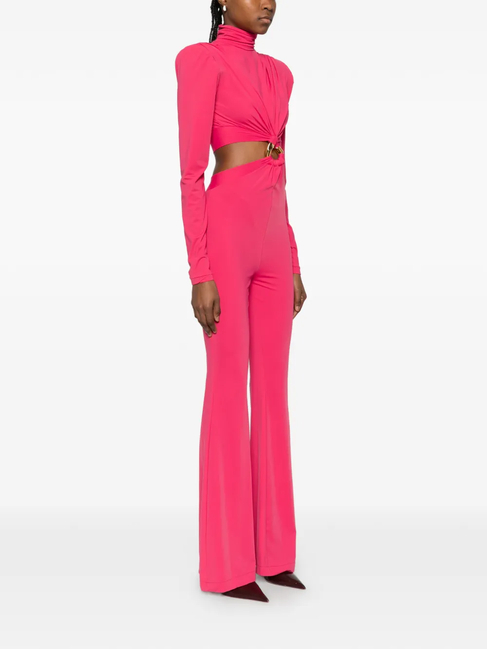  Mitiliane Couture Cut-out Chain-link Jumpsuit - Pink 