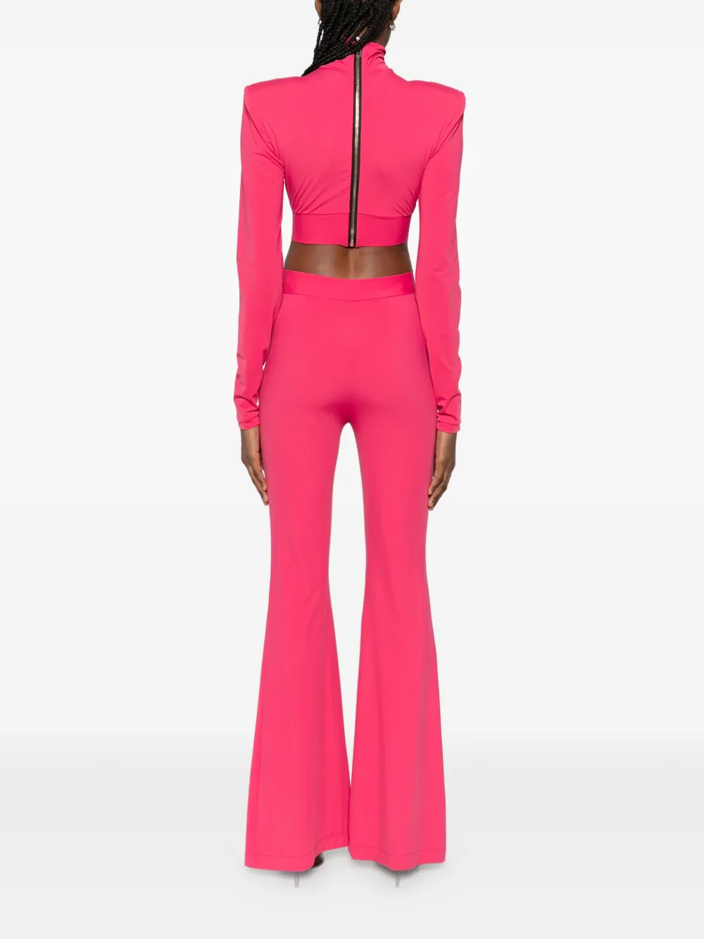 MITILIANE COUTURE Jumpsuit met schakelketting en uitgesneden details Roze
