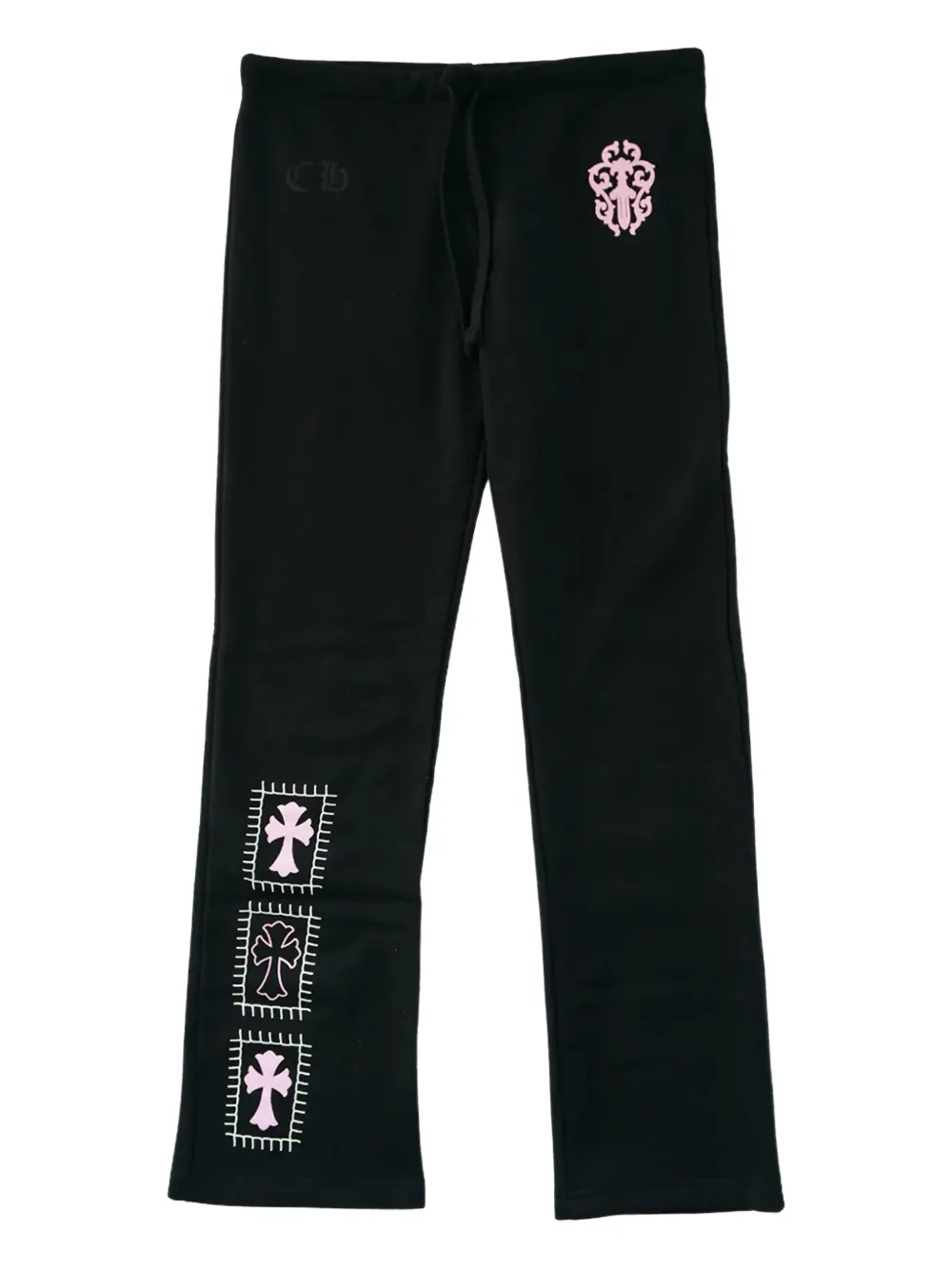 Chrome Hearts Pantaloni sportivi Deadly Doll con stampa - Nero
