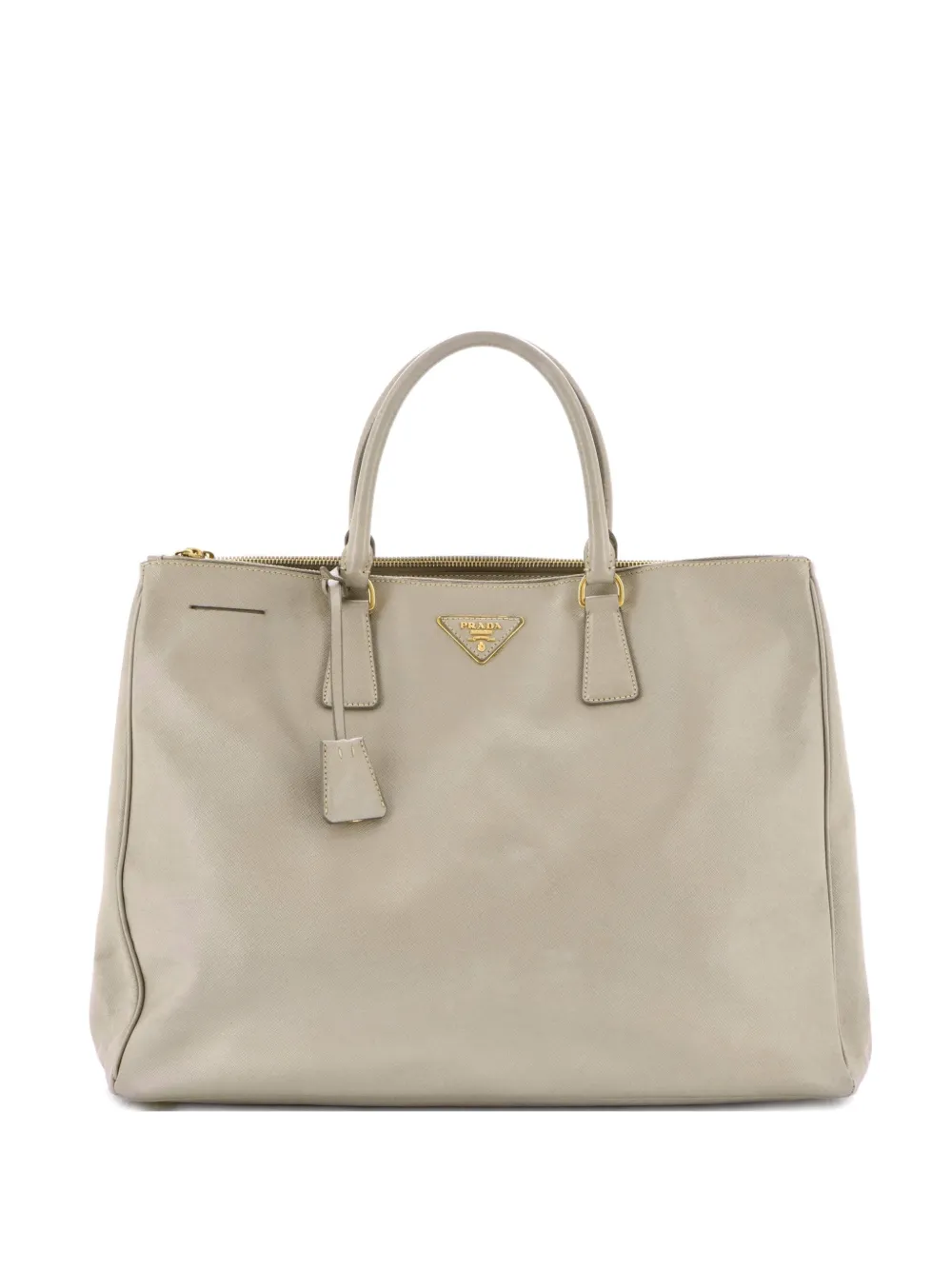 Prada Pre-Owned Double Zip Lux Saffiano Leather XL tote bag - Grau
