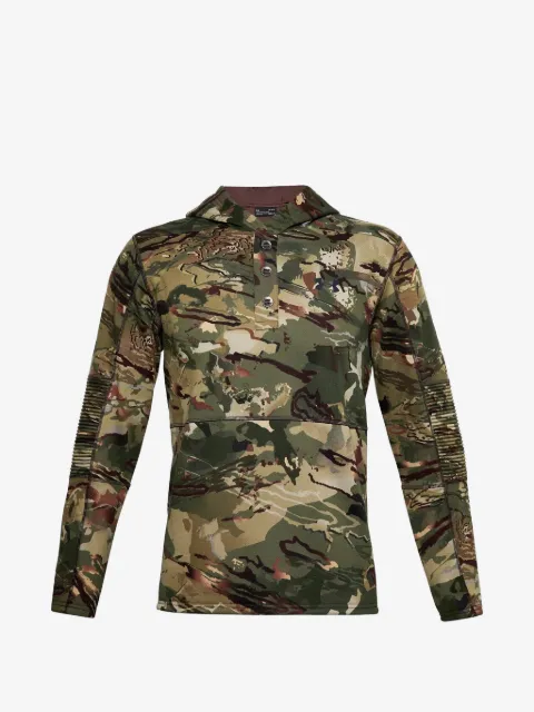 Under Armour camo-pattern fleece hoodie