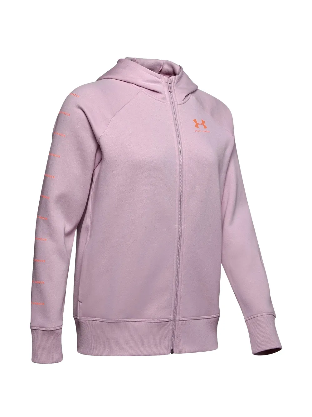Under Armour Felpa con zip e cappuccio - Rosa