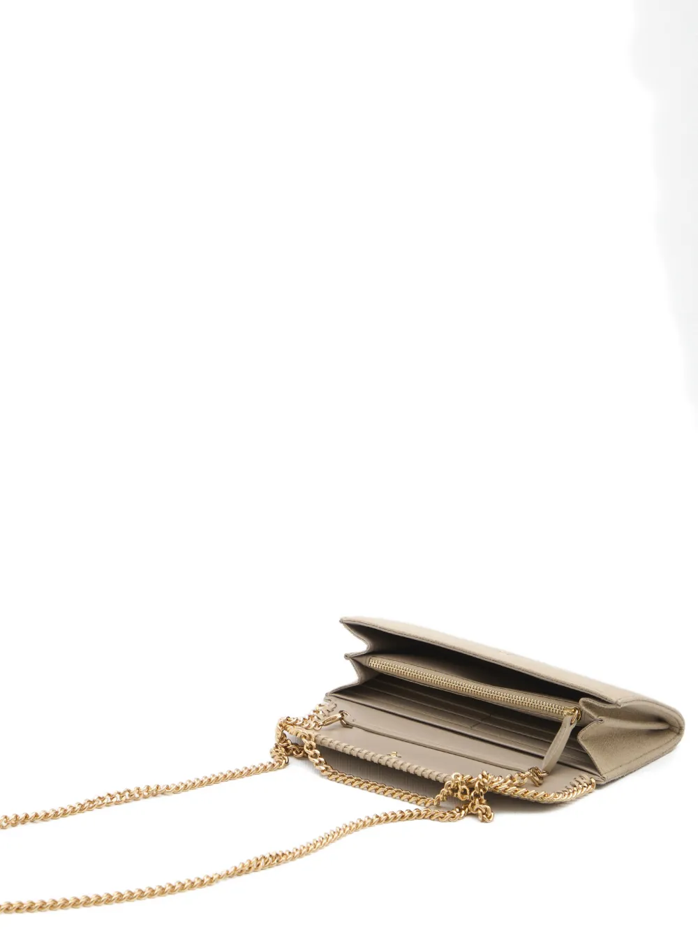 Stella McCartney Falabella crossbodytas met ketting Beige