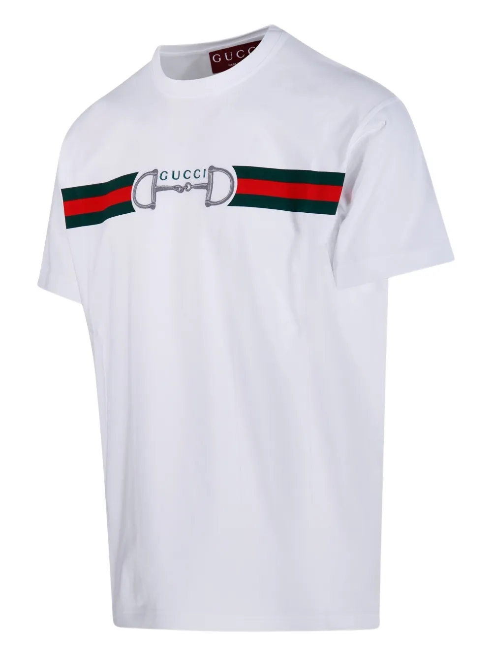 Gucci Jersey katoenen T-shirt met borduurwerk Wit