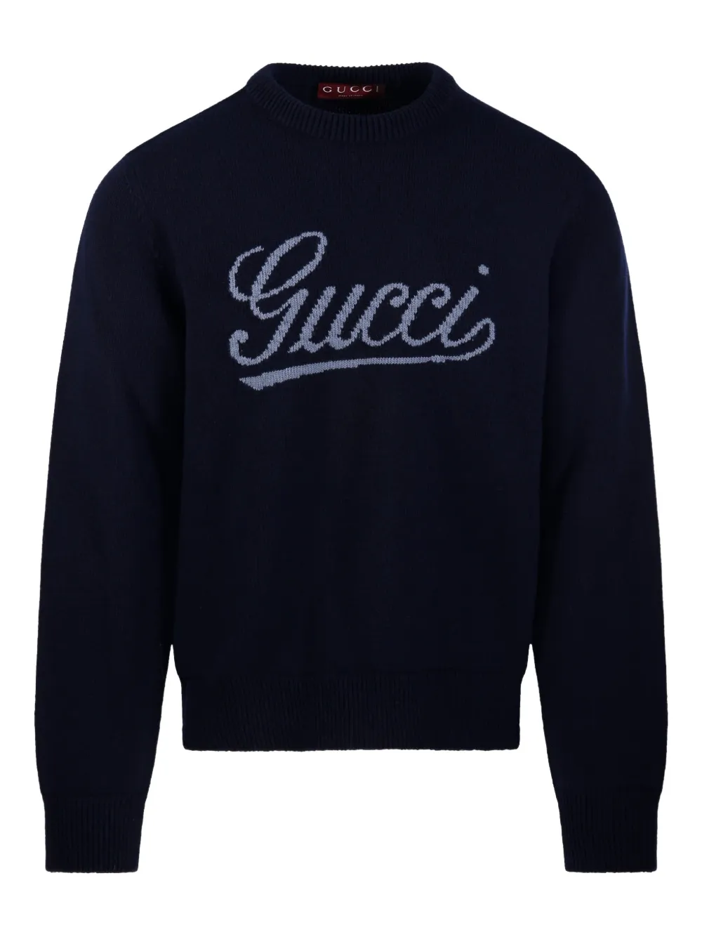 Gucci logo-intarsia sweater - Blue