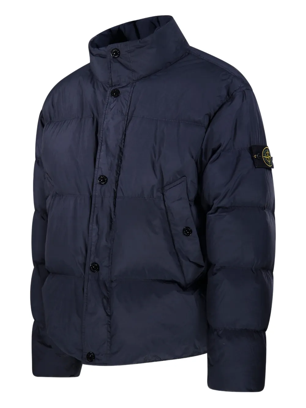 Stone Island 4100109 Crinkle Reps NY donsjack met windbestendigheid Blauw