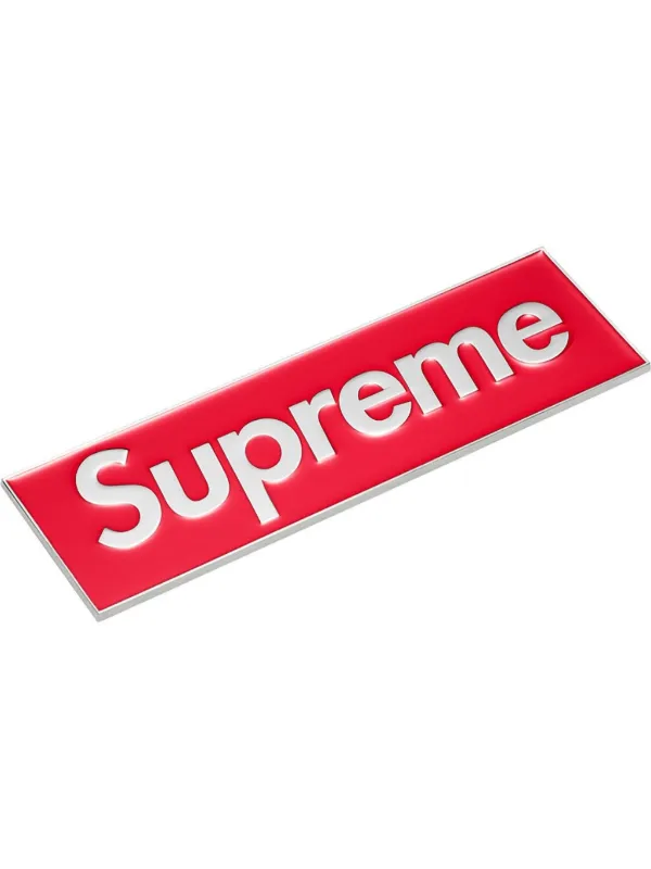 小物 supreme box logo car emblem 2color set Supreme Logo Car Emblem | Red | FARFETCH