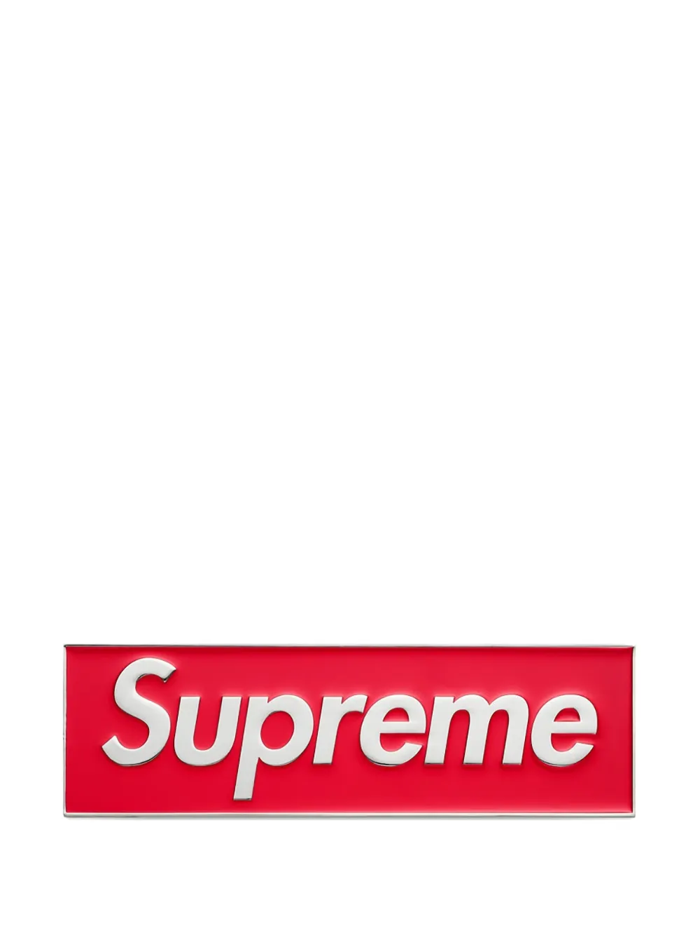 Supreme logo car emblem - Rot