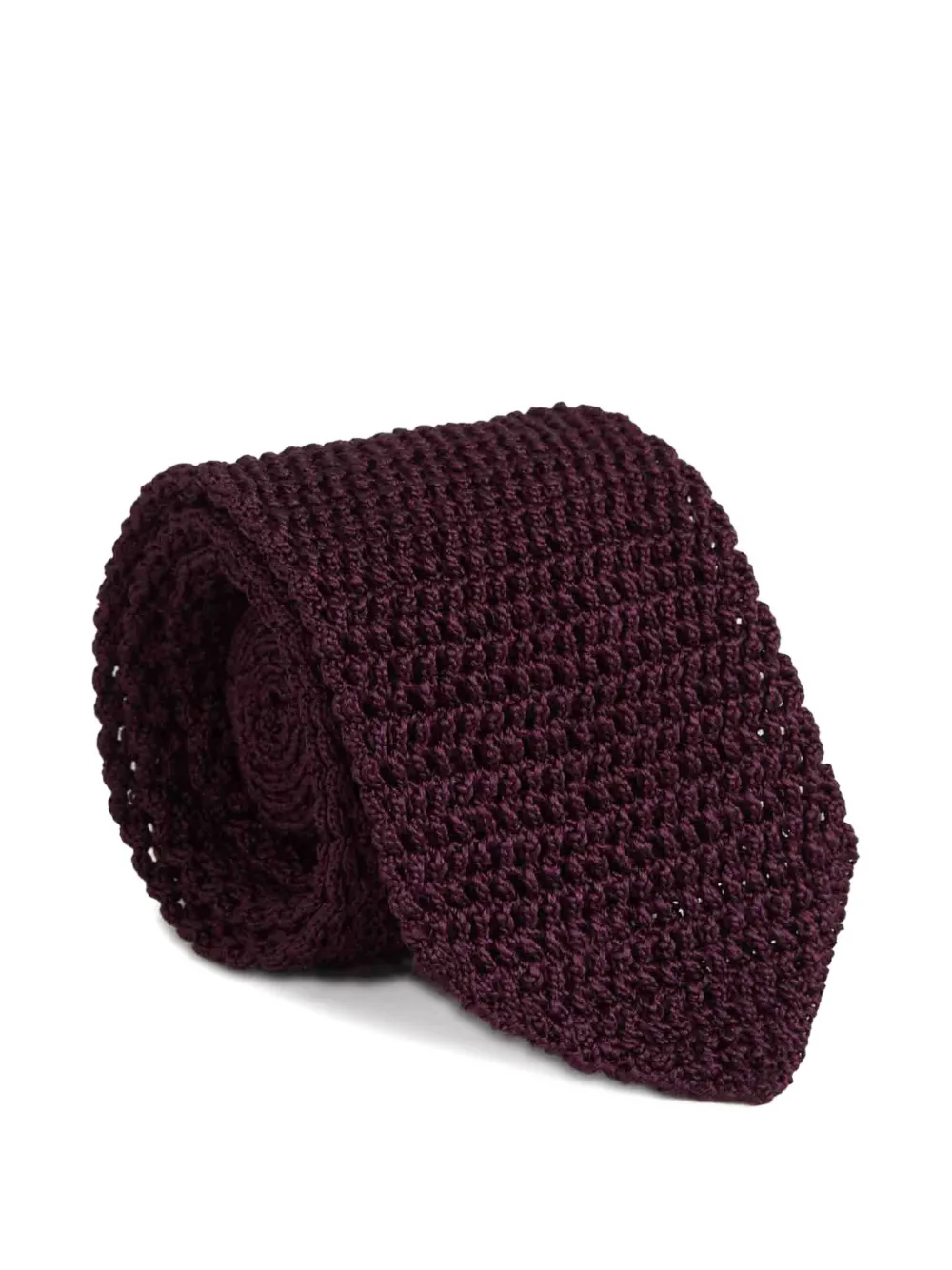 TOM FORD knitted silk tie - Viola
