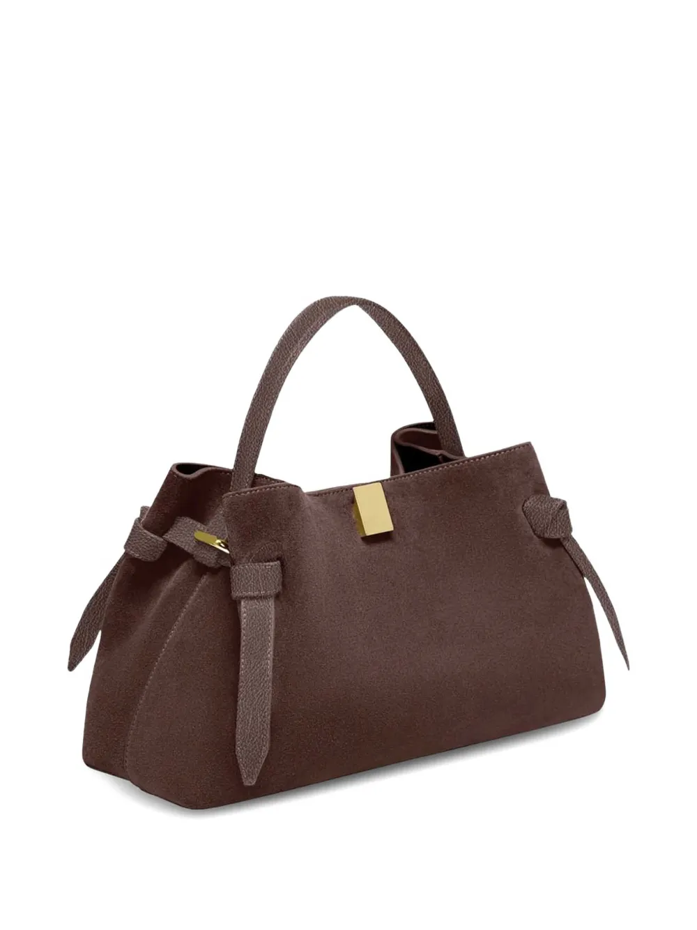 Yuzefi Gyoza suède shopper Bruin
