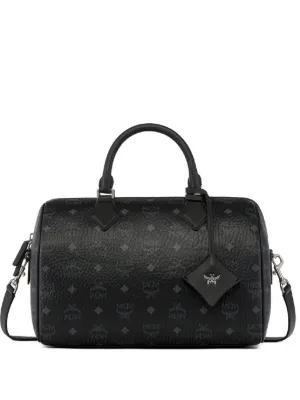 MCM Aren ボストンバッグ M | ブラック | FARFETCH JP