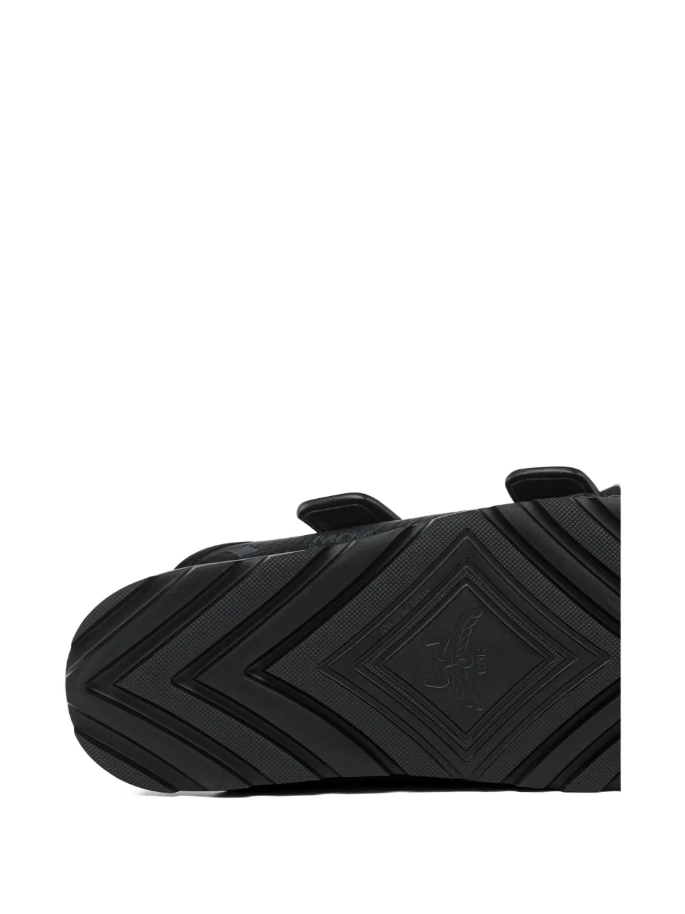 MCM Platte sandalen met gespdetail Zwart