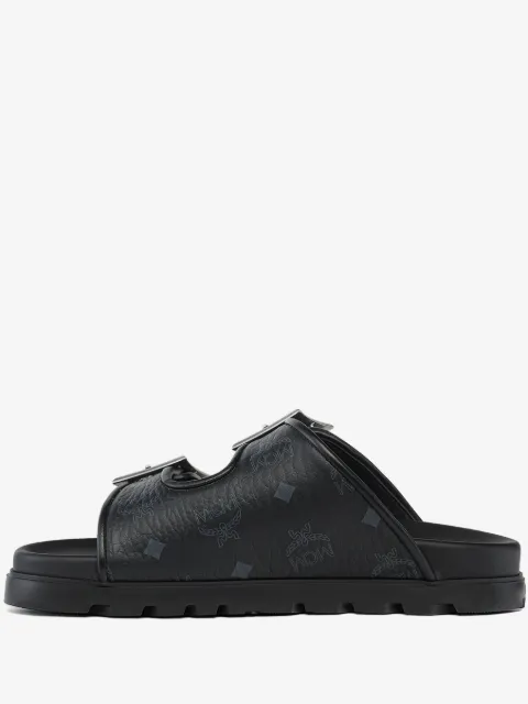 MCM buckle-detail flat sandals