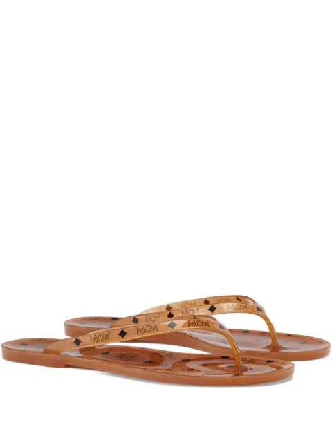 MCM monogram-print thong sandals