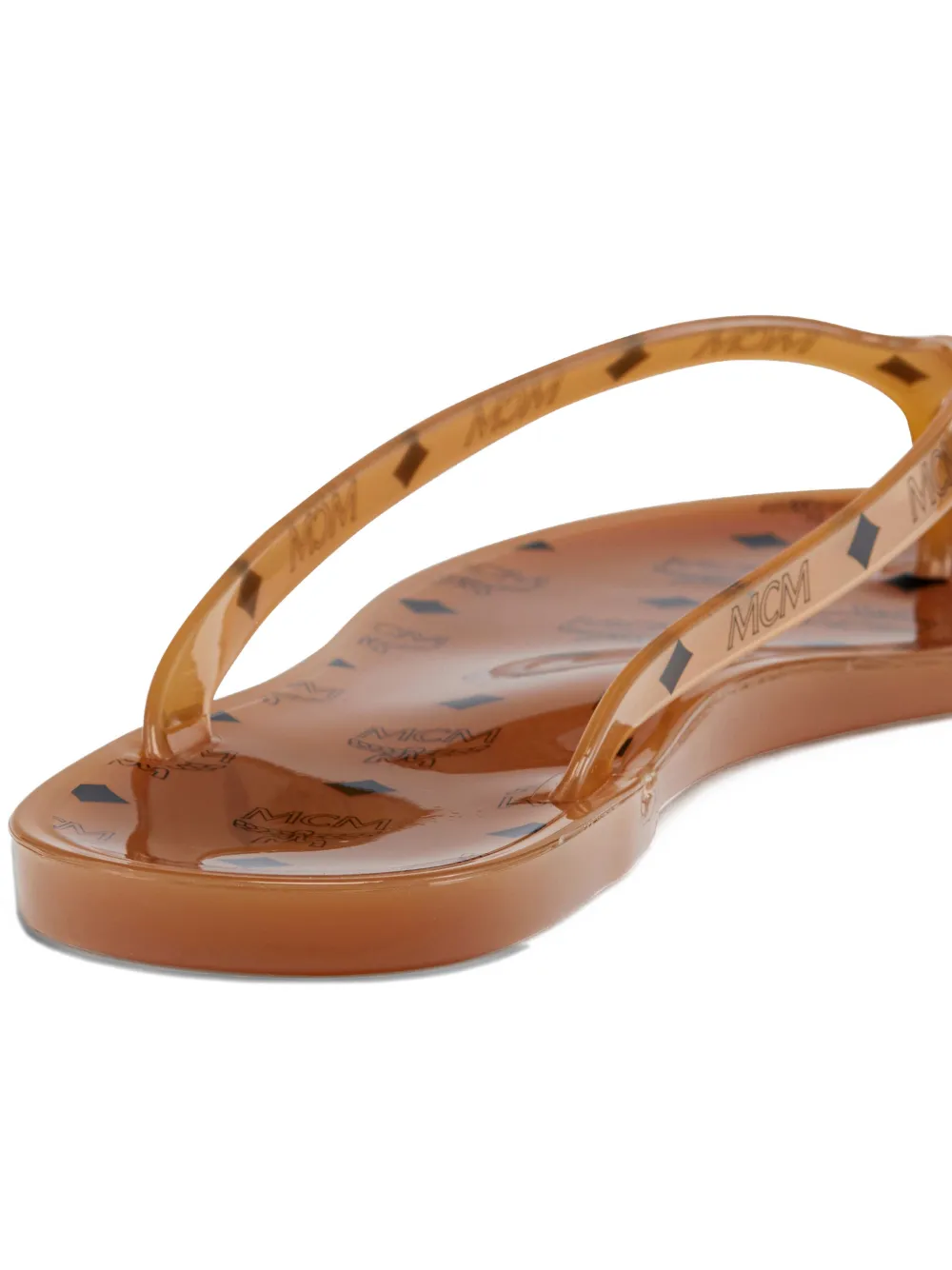 MCM Sandalen met monogramprint Bruin