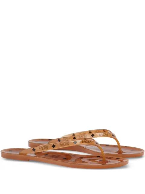 MCM monogram-print thong sandals